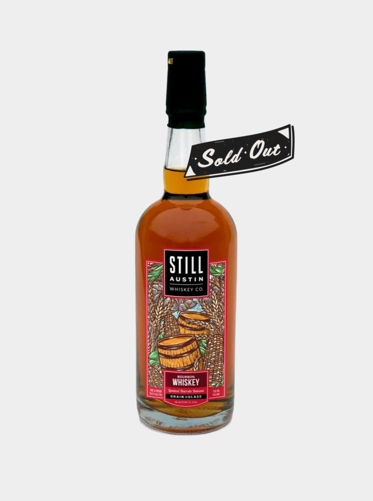 bottle of the sold out third batch high rye bourbon whiskey made by still austin whiskey co