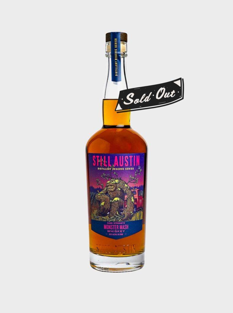 sold out limited batch release monster mash whiskey from still austin whiskey co.